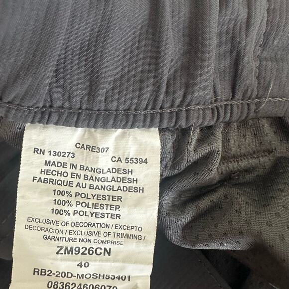 Wrangler Size 40 Shorts Gray Straight Leg Workwear Uniform Business Zip Pockets - Picture 4 of 4